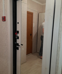 Входная металлическая дверь Кредор Велютто верде с патиной зеркало Максимум Сандал светлый