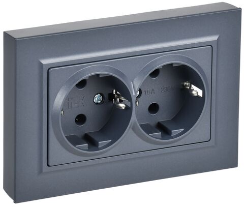 BRITE Роз 2-я с з/к без з/ш пл 16А в сб РСПл12-3-БрМ мар IEK