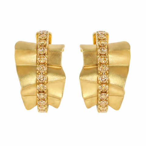 Серьги с Бриллиантами Шампань, E0002-0/32