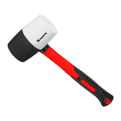 Киянка резиновая, 680 г, черно-белая резина, фибергласовая рукоятка Matrix, 11172