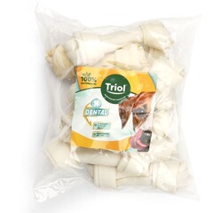 Косточки жевательные узловые белые, 15см (пакет 10шт.), серия DENTAL