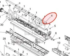Ролик Konica Minolta A161895400 ROLLER Bizhub C250, C300, C360, C221, 281, C224, C284, C364, C454, C554, C308, C368, C7822, C7828, 300, 360, 224, 284, 364, 454, 554, 308, 368 (A161895400)