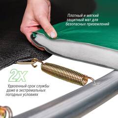 Батут UNIX Line Supreme Basic 12 ft (366 см) синий
