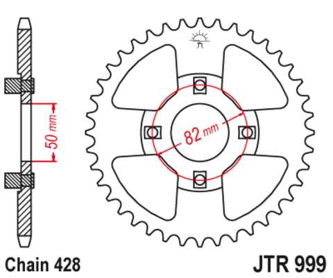 Звезда ведомая JTR999 50