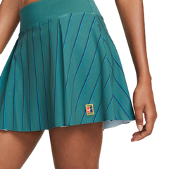Юбка теннисная Nike Dri-Fit Club Skirt Regular Stripe Tennis Heritage W - dark teal green