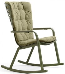 Кресло-качалка пластиковое с подушкой Nardi Folio, агава, зеленый