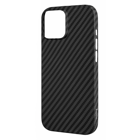 Чехол с магнитом MagSafe Hoco Carbon Ultra-Thin для iPhone 14 (6.1) (Черный)