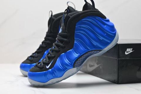 Nike foamposite blue best sale