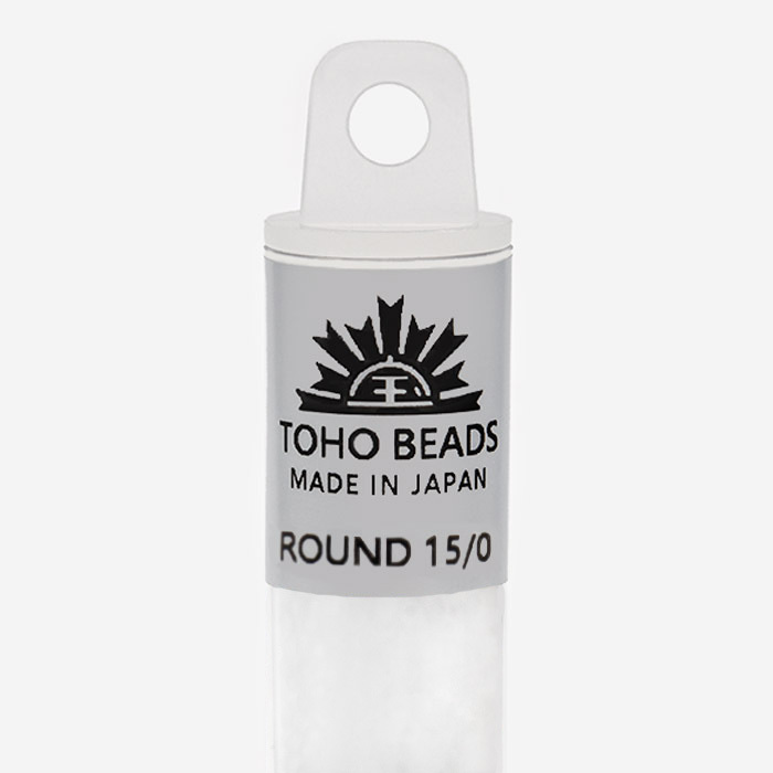 Японский бисер TOHO Round 15/0 (№1F), прозрачный матовый