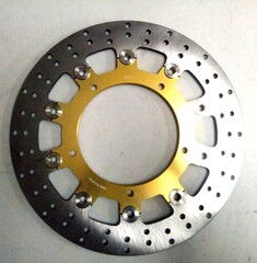 Диск тормозной передний на Yamaha YZF R320 / MT03ABS / YZF R600 / FZ600 и другие, золотой