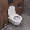 Унитаз подвесной безободковый с сиденьем CEZARES RELAX CZR-3806-53-TH-TOR/SC