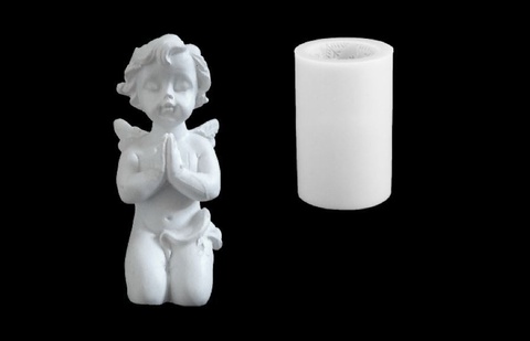 Силиконовый молд Ангелочек молящийся 3 D