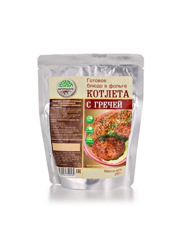 Готовое блюдо Кронидов Каша гречневая с котлетой