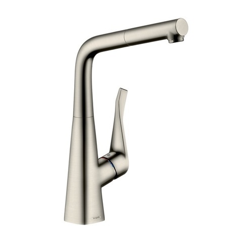 Смеситель для кухни с выдвижным изливом и лейкой Hansgrohe M71 73812800