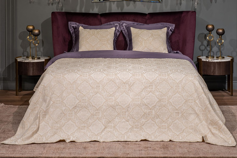 Покрывало 180x230 Garda Decor Тиара бежевое