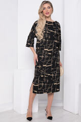 Платье "Франсуаза" (черный меланж) П8794 LT Collection