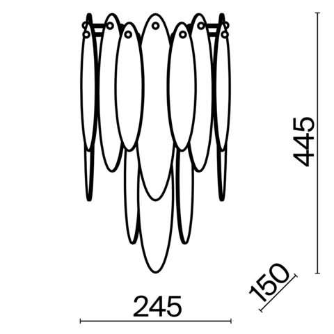 Настенный светильник Freya Lucrecia FR5217WL-02FG