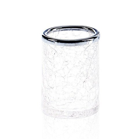 Decor Walther 0933100 Decor Walther Crack BER Стакан настольный, французское стекло Craquele, цвет: хром