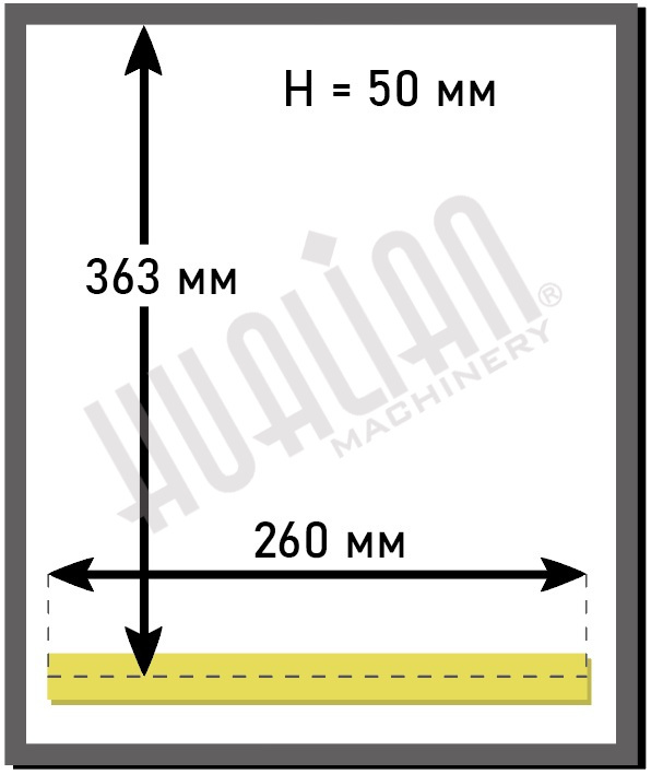 Вакуумный упаковщик HVC-260T/1A (DZ-260/PD) (нерж.) Hualian Machinery