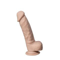 Телесный фаллоимитатор на присоске Real Skin Model 1 - 17,8 см. - 