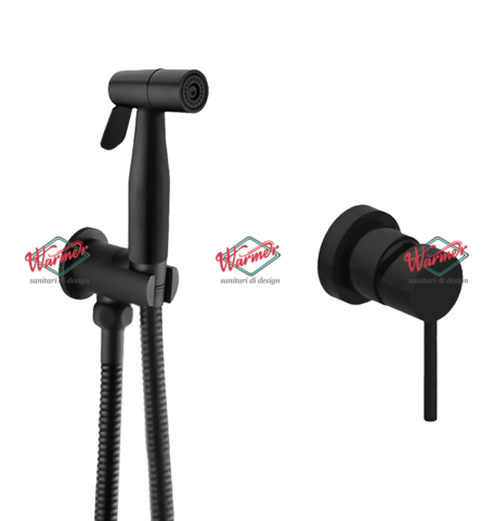 Комплект гигиенического душа Warmer Black Line 126120