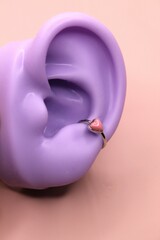 Кафф сердце розовое