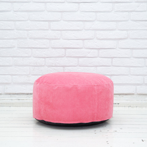 Пуф микровельвет (розовый)