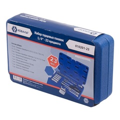 Набор головок торцевых КОБАЛЬТ 1/4