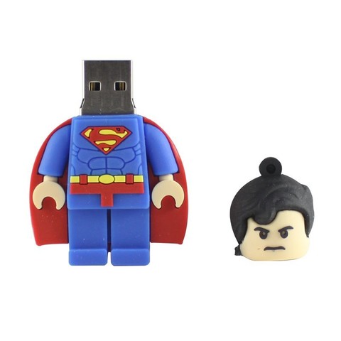 Minifigure Superhero USB 2.0 Flash Memory Drive 8 GB