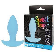 Голубая анальная втулка Sweet Toys - 8,5 см. - 