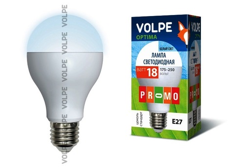 Volpe Лампа LED-A65-18W/NW/E27/FR/O Optima (белый свет)