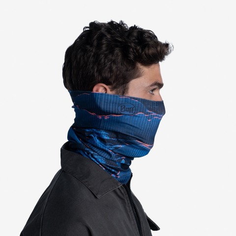 Картинка бандана-труба Buff thermonet S Wave Blue - 3