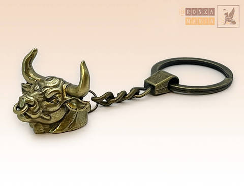 брелок Бык с кольцом в носу