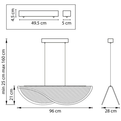 Подвесной светодиодный светильник Lightstar Varese 731403