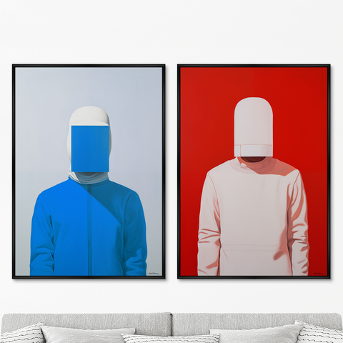 ArtNoMore - Набор из 2-х репродукций картин на холсте Vibe collection, Фехтовальщик, 2024г.