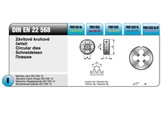 Плашка М14х1,5 DINEN22568 HSSE 6g 38х10мм Bucovice(CzTool) 290141
