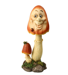 Фигурка Гриб рожица двойной №2 (полистоун)