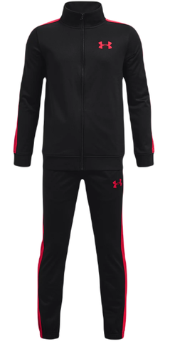 Детский теннисный костюм Under Armour Knit Track Suit - black/radio red