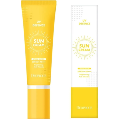 Крем для лица солнцезащитный Deoproce Anti-Wrinkle Brightening Sun Gel SPF 50+ PA+++, 50 мл