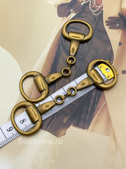 Декоративная цепочка Гучч. бронзовая 8 см