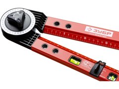 ЗУБР УГЛОМЕР, 500 мм, складной уровень-угломер (34740)