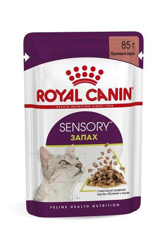 Royal Canin Sensory пауч для взрослых кошек стимулирующий обонятельные рецепторы (соус) 85г