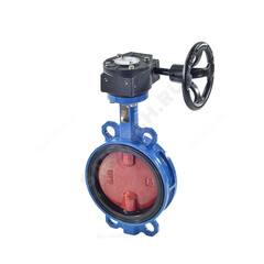 Затвор дисковый поворотный чугун VPI4448-08EP Ду 150 Ру16 межфл с редуктором диск чугун манжета EPDM Tecofi VPI4448-08EP0150