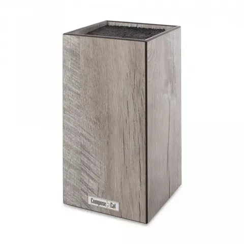 Подставка для кухонных ножей универсальная 11x11x24см ComposeEat дуб светлый