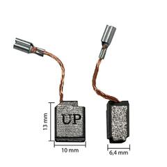 Щетка графитовая UNITED PARTS 6,4/4х10х13мм для DeWALT (аналог 1003860-00/1003857-00) (10шт)