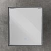 Cezares CZR-SPC-INT-800-900-LED-TCH-WARM-TIT INTERNI Интерьерное зеркало с контурной подсветкой, сенсорным выключателем и подогревом, 800x900, Tитан