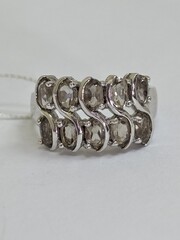Раухтопаз (кольцо из серебра)