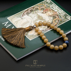 Чётки православные. Медовый нефрит.