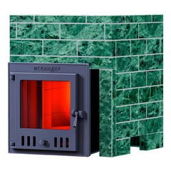 Банная печь Искандер 25М в облицовке Оптима 680/40 Змеевик