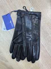 Перчатки. Женские. Материал верха: Кожаные люкс качества. Подклад: Трикотаж-шерсть. Только средние размеры. 5 шт в упаковке.